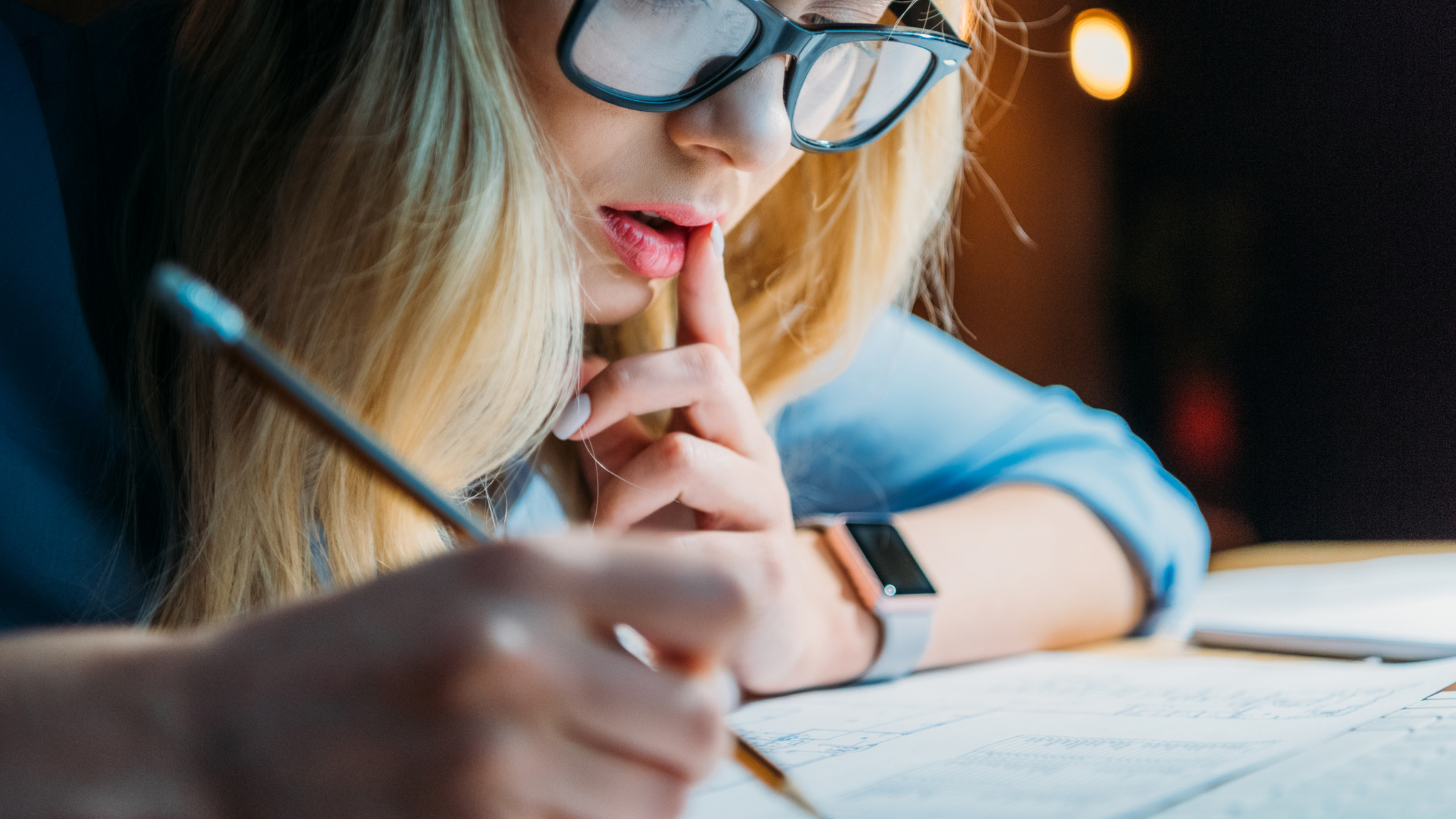 girl writing